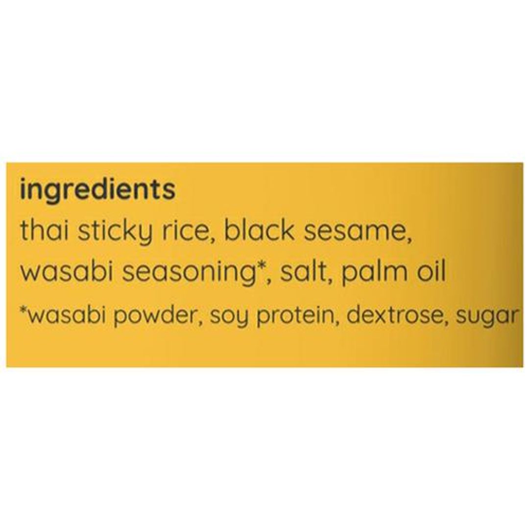 Thai Rice Chips - Wasabi, Natural, Plant Based, Gluten Free