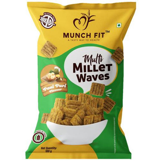 Multi Millet Waves - Pani Puri Flavour, Rich In Fiber, Healthy Snack