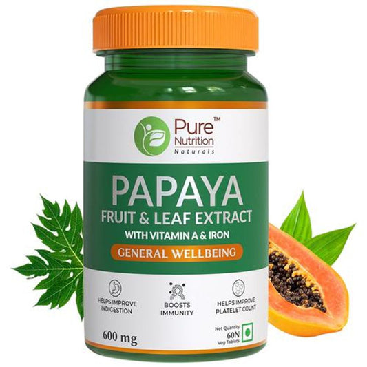 Papaya Leaf & Fruit Extract Tablet - Immunity & Platelet Booster