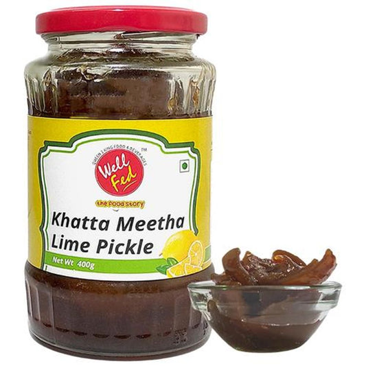 Khatta Meetha Nimbu Pickle - Made From Pure Kachi Ghani Oil