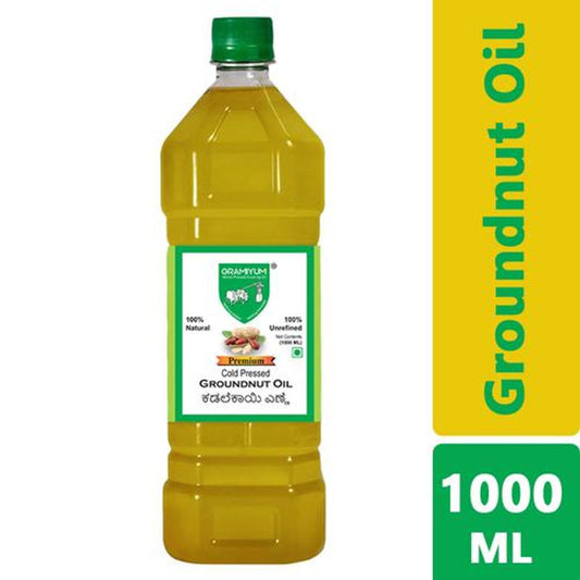 Chekku/Cold Pressed Groundnut Oil - 100% Natural & Unrefined, Premium