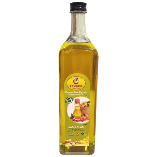 Organic Cold Pressed Groundnut Oil - Kachi Ghani, No Preservatives