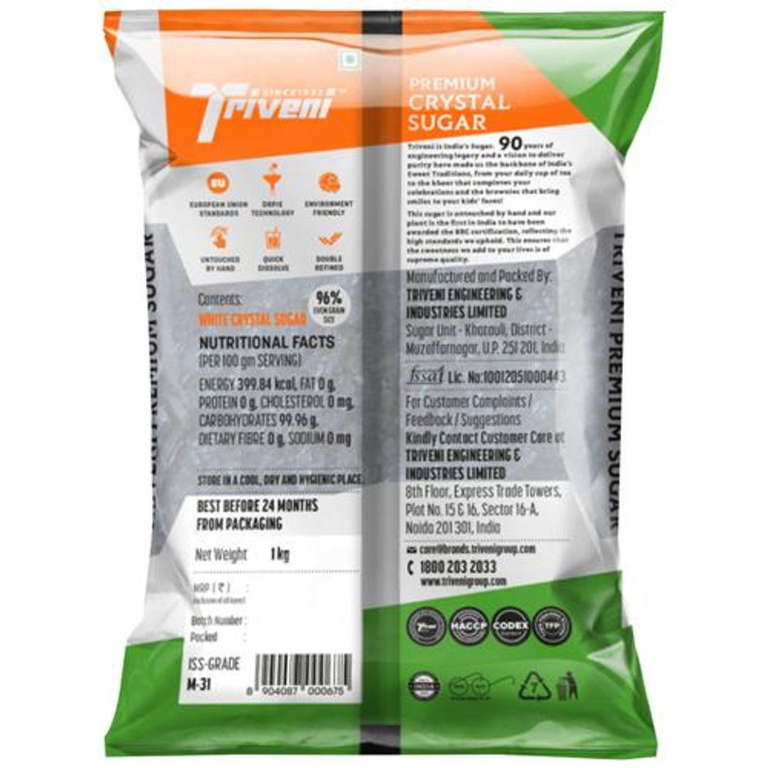 Premium Crystal Sugar - White, High Quality, Sulphur Free