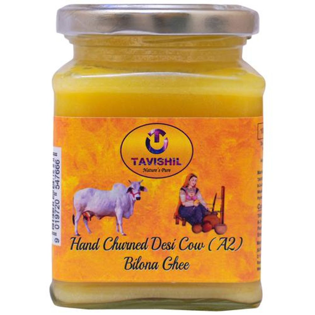 Hand Churned Desi Cow A2 Bilona Ghee - Rich In Omega-3