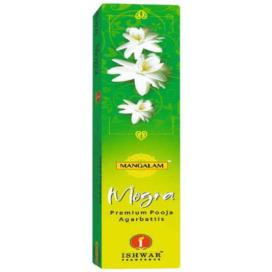Mogra Premium Pooja Agarbattis/Incense Sticks - Long-Lasting Fragrance