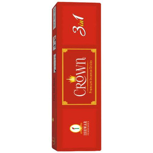Crown 3 In 1 Premium Incense Sticks/Agarbattis - Long-lasting Fragrance