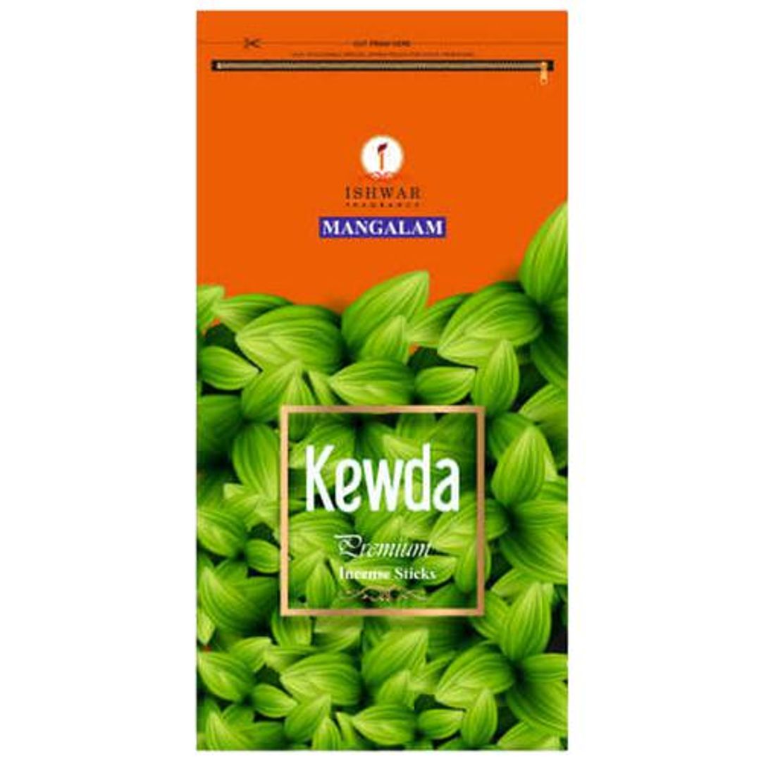 Kewda Premium Agarbattis/Incense Sticks - Long-Lasting Fragrance