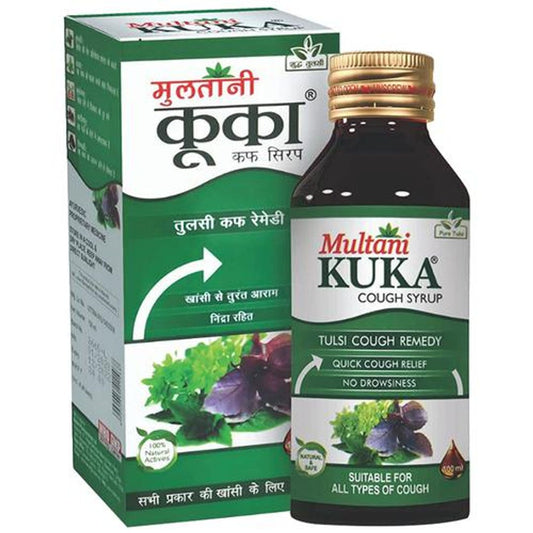 Kuka Cough Syrup - Pure Tulsi, Natural & Safe, No Drowsiness