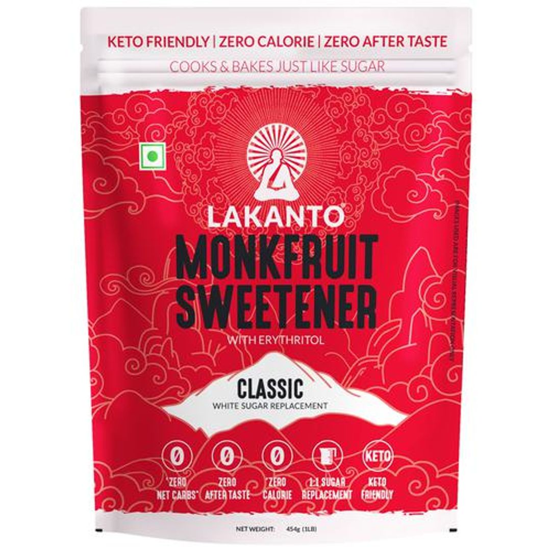 Monk Fruit Sweetener With Erythritol - Classic, Keto Friendly, No Calorie