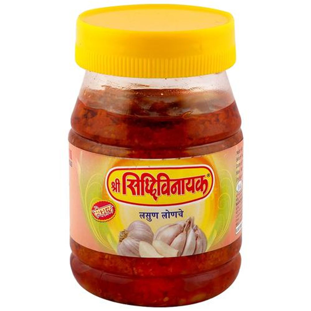 Garlic Pickle - Traditional-style, Tangy, Spicy, Rich In Taste