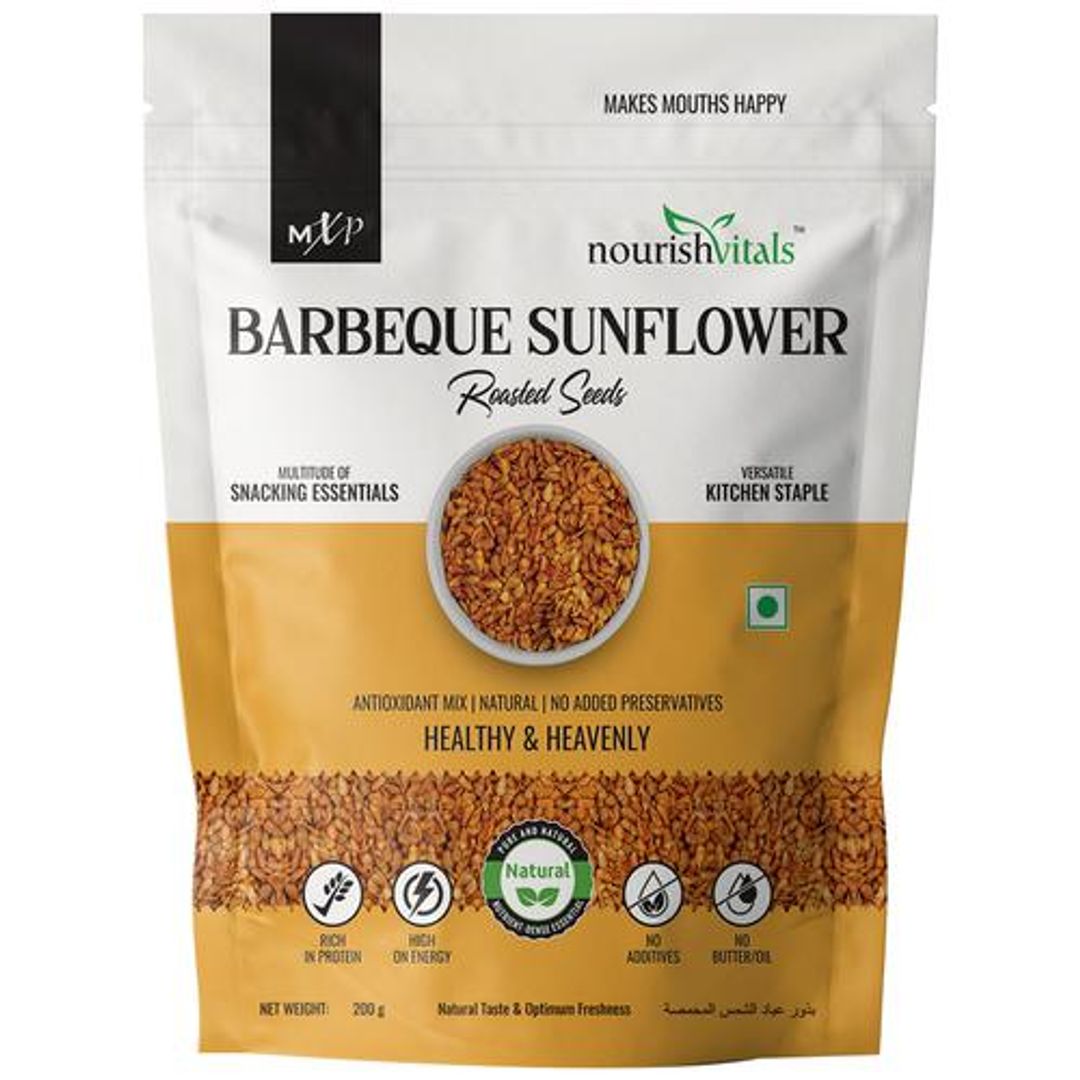 Barbeque Sunflower Roasted Seeds - Antioxidant Mix, No Added Preservatives, Rich In Protein