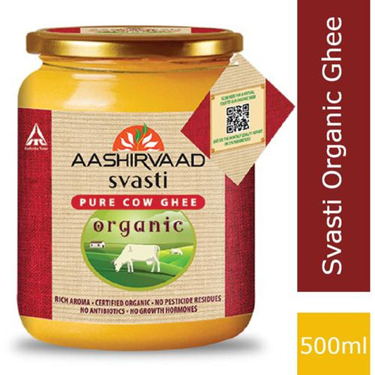 Organic Cow Ghee - Rich In Aroma, No Pesticide Residues & Antibiotics