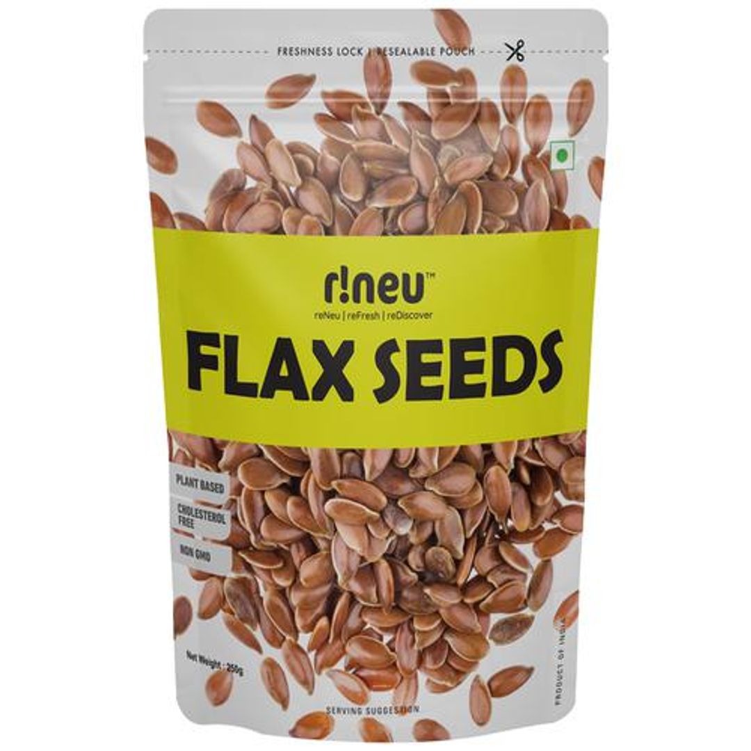 Flax Seeds - Plain, Rich In Nutrients, Fibre