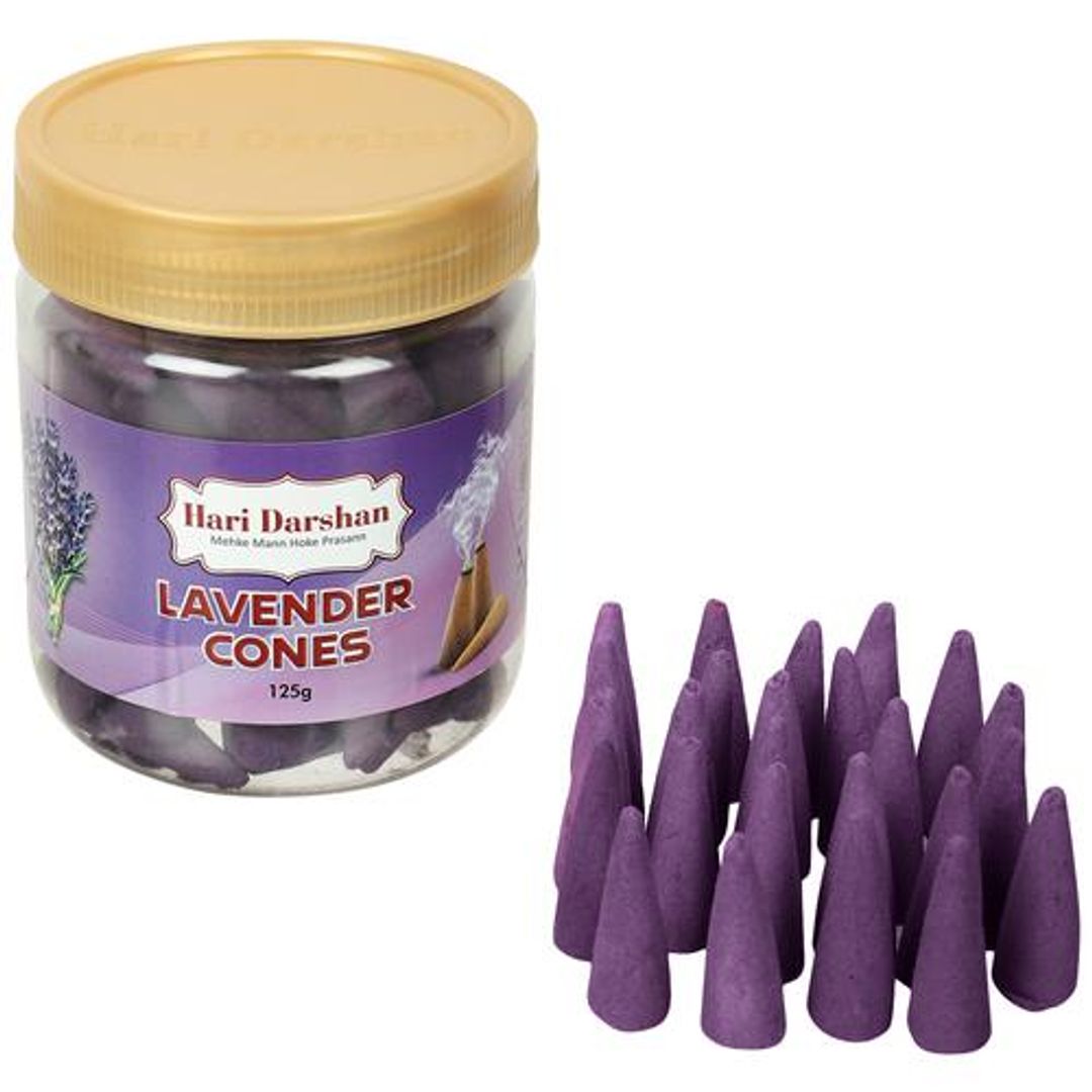Lavender Dhoop Cones For Pooja - Pure & Natural, Plant Produce