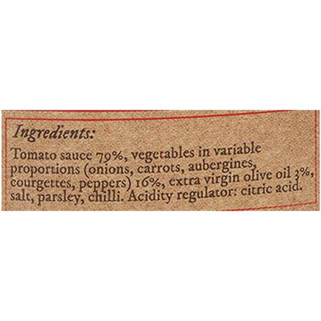 Sugo All' Ortolana Sauce - No Added Sugar, Gluten Free