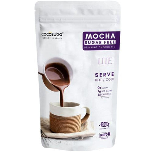 Mocha Sugar-Free Drinking Chocolate - Lite, Keto Friendly
