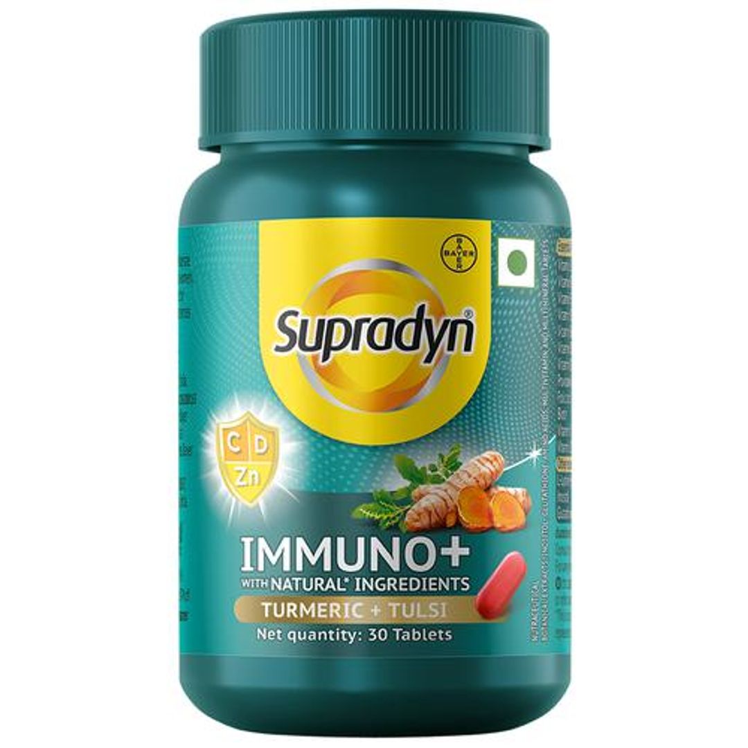 Immuno+ Multivitamin Tablets For Men & Women - With Turmeric & Tulsi