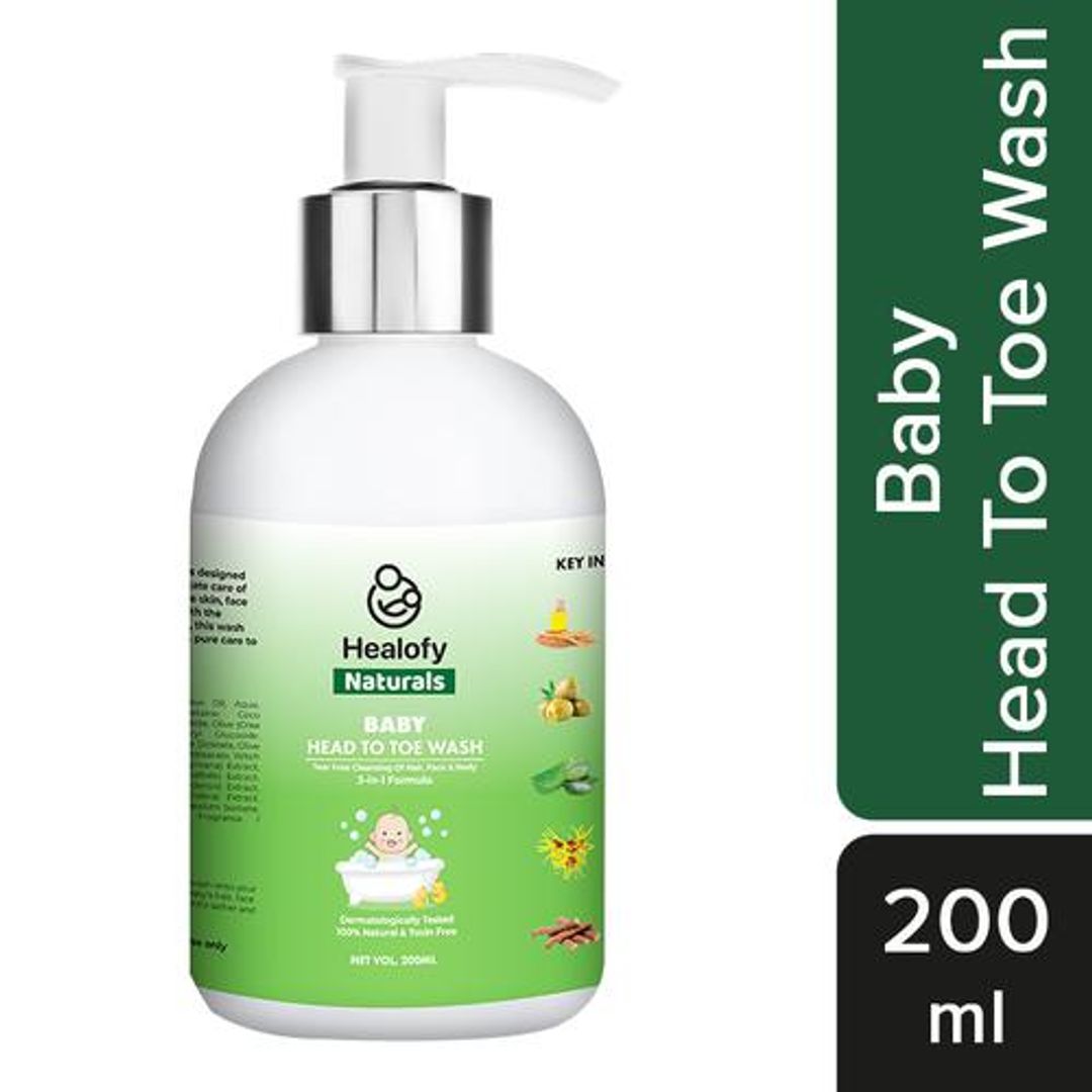 Baby Head To Toe Body Wash - Toxin Free, Tear-Free Cleansing, For Hair, Face & Body