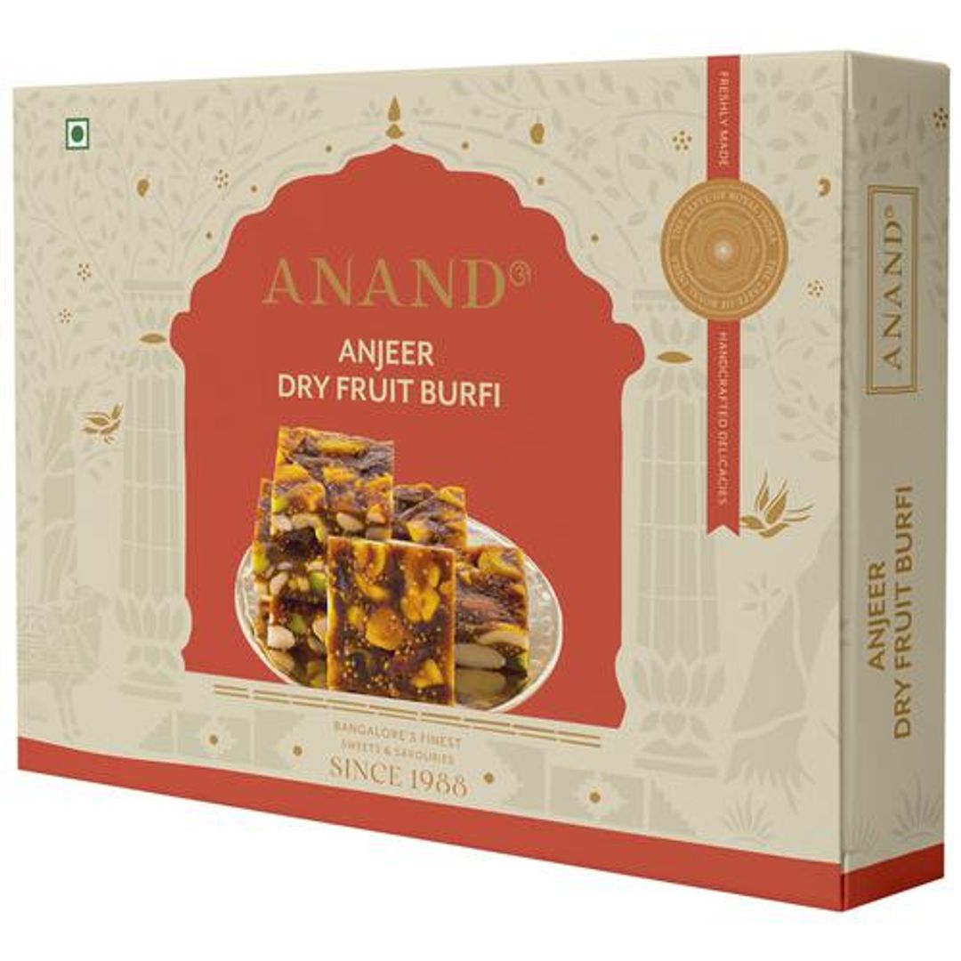 Anjeer Dry Fruits Burfi - Sweets, Dessert, Snack