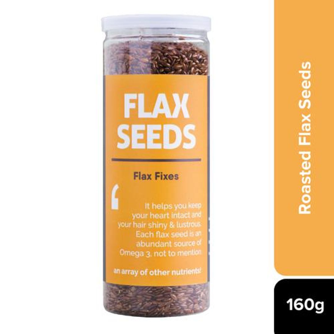 Flax Seeds - Roasted, Rich In Nutrients, Good For Heart Health, Oil-Free Snack