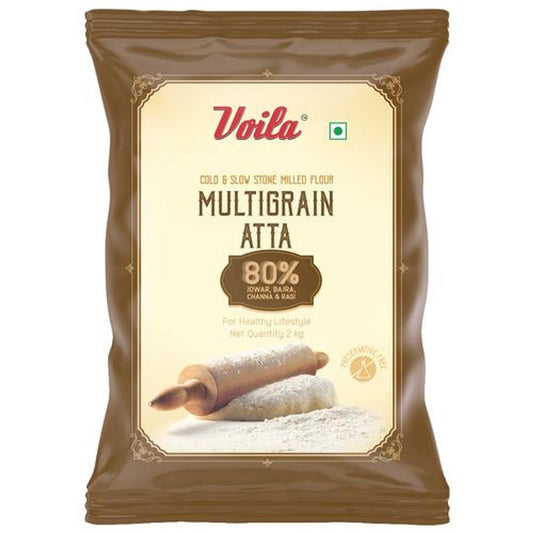 Multigrain Atta - 80% Jowar, Bajra, Chana & Ragi, Preservative Free - TOKO CART