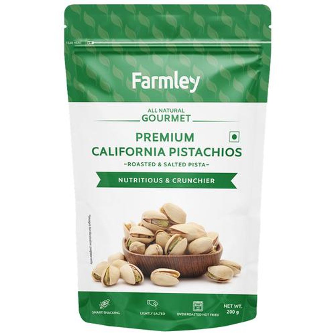 Premium California Roasted & Salted Pistachios - Smart Snacking