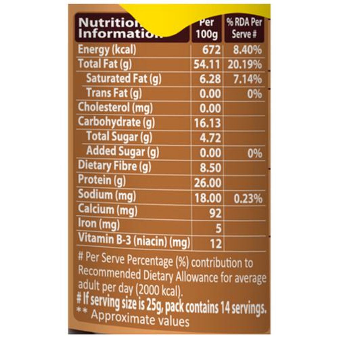 Peanut Butter - Unsweetened, Crunchy, 26 g Protein, Zero Trans Fat
