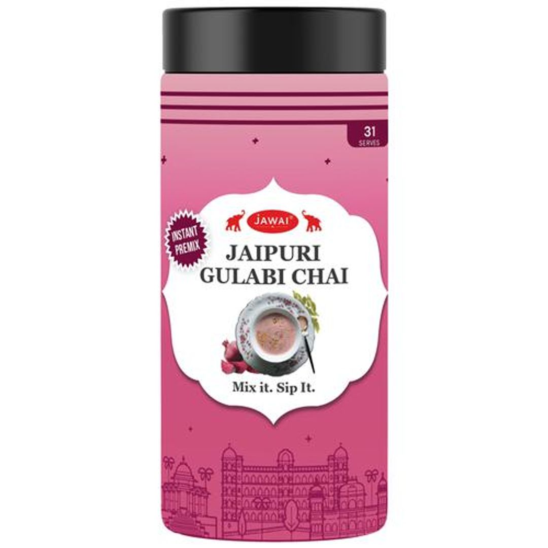 Instant Jaipuri Gulabi Chai Premix -  Just Add Hot Water, Ready In 10 Sec