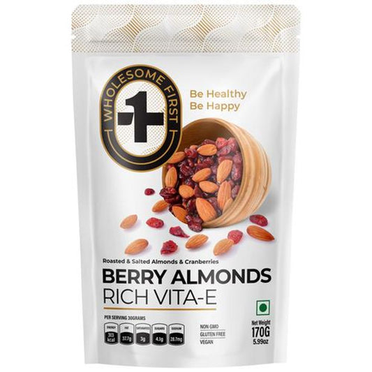 Berry Almonds Roasted & Salted - Rich In Vitamin E, Fibre & Protein