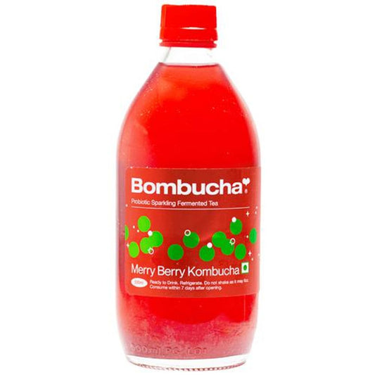 Merry Berry Kombucha - Probiotic Sparkling Fermented Tea, Ready To Drink