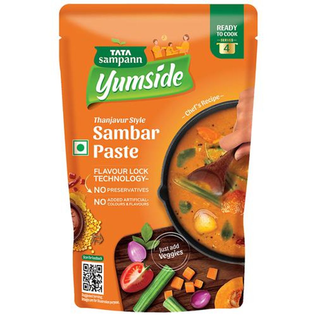 Thanjavur Style Sambar Paste - Ready To Cook, Serves 4