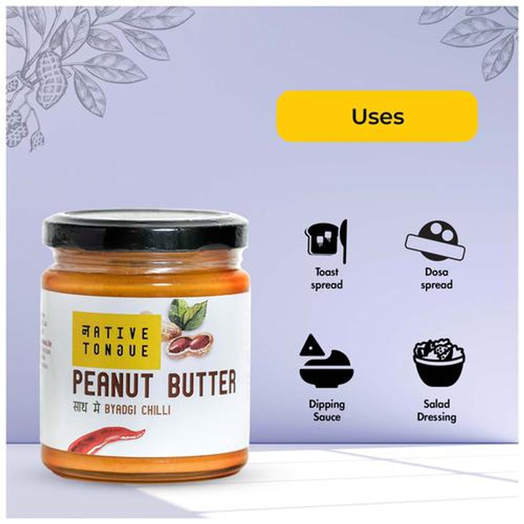 Peanut Butter With Byadgi Chilli - For Weight Loss, Sugar Level, Heart Health
