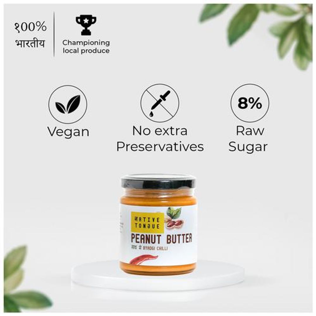 Peanut Butter With Byadgi Chilli - For Weight Loss, Sugar Level, Heart Health