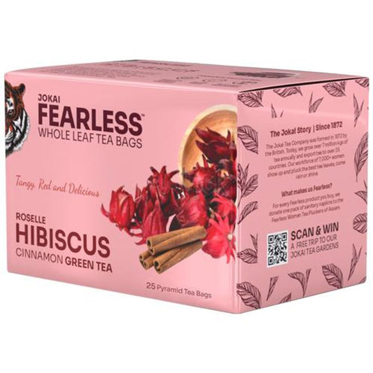 Roselle Hibiscus Cinnamon Green Tea - Whole Leaf
