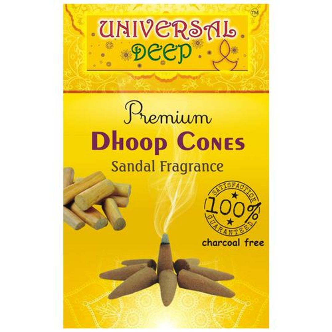 Dhoop Cones - Sandal Fragrance, Charcoal Free