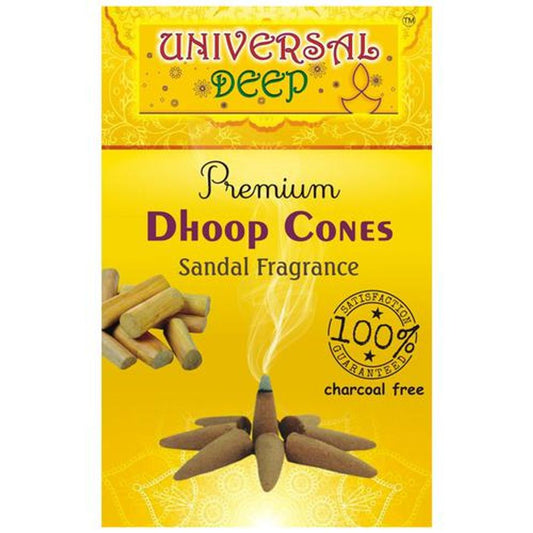 Dhoop Cones - Sandal Fragrance, Charcoal Free