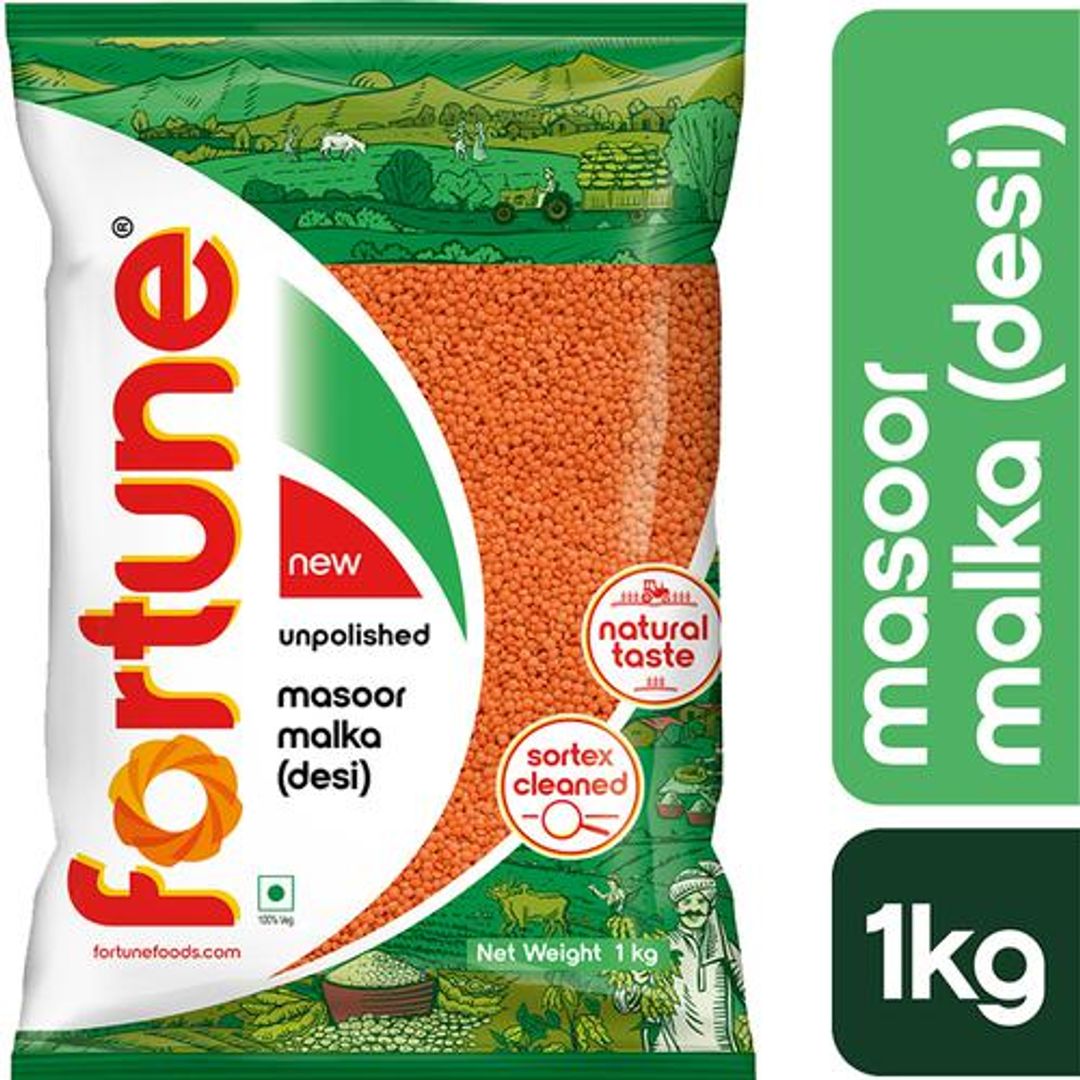 Masoor Malka Desi - Unpolished & Sortex Cleaned