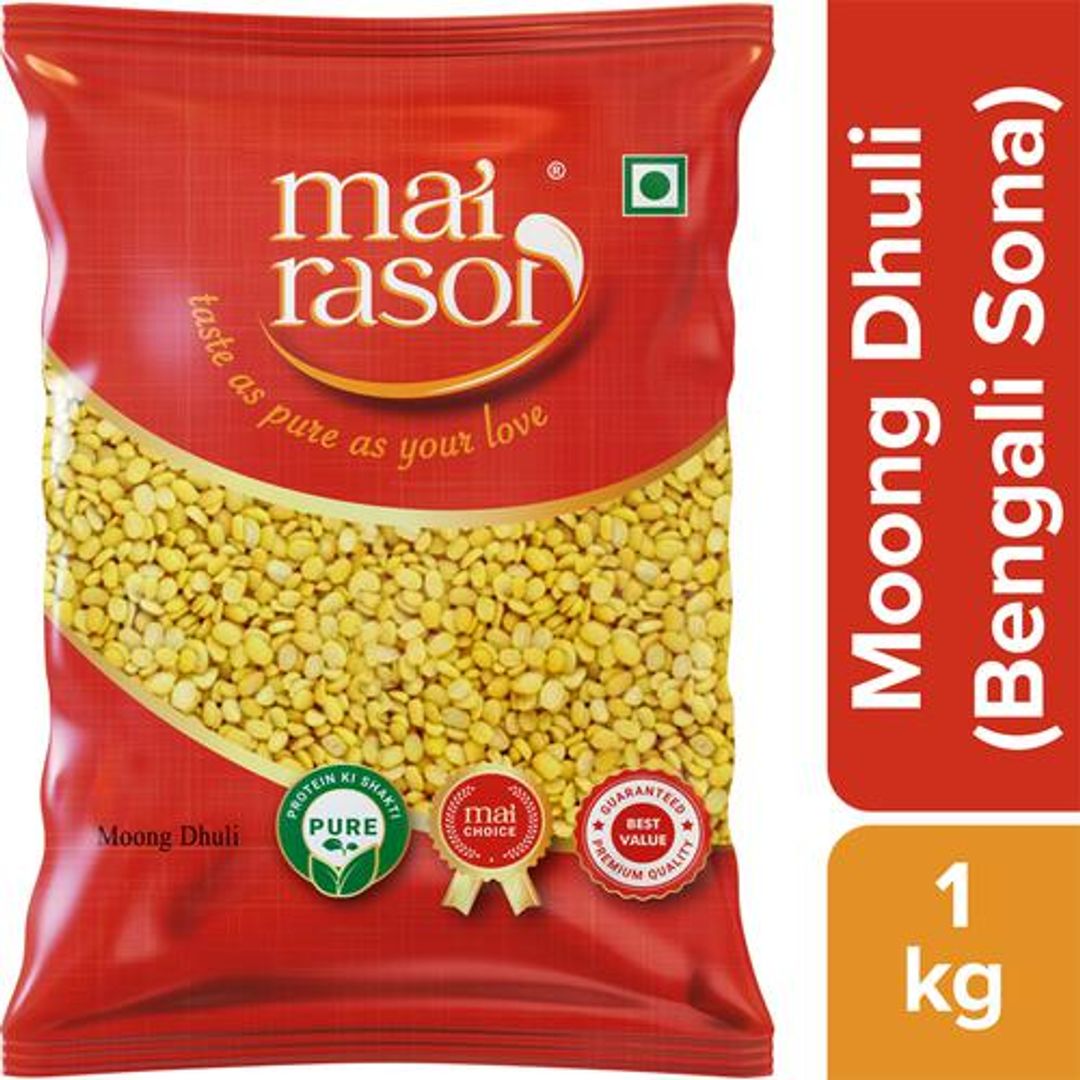 MAI RASOI BENGALI SONA MOONG DAL - UNPOLISHED, 1 KG POUCH