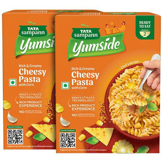 Cheesy Pasta With Corn - Rich & Creamy, Ready To Eat, No Added Flavours