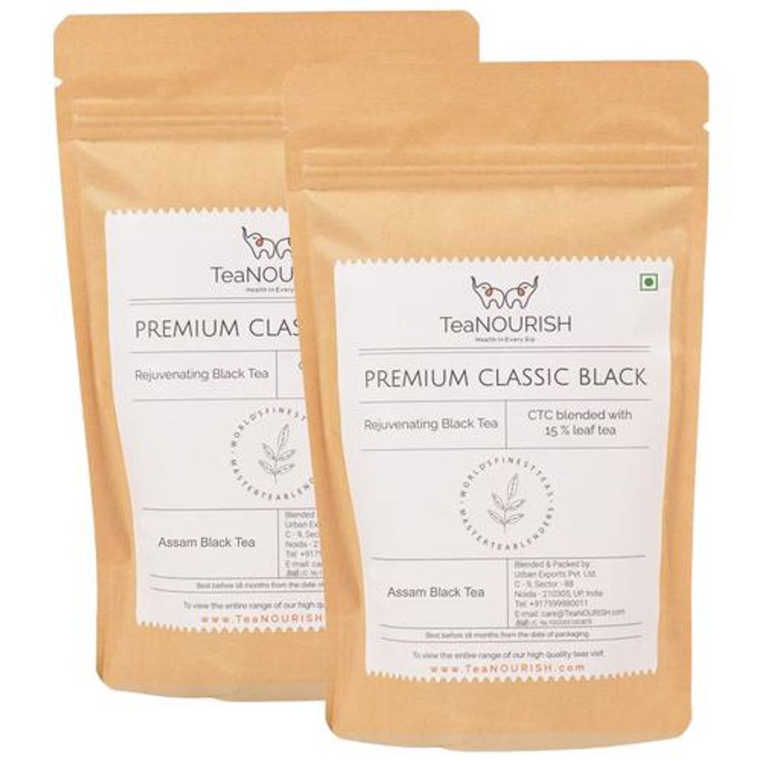 Premium Classic Black Tea - CTC Blended With 15% Leaf Tea, No Artificial Colours