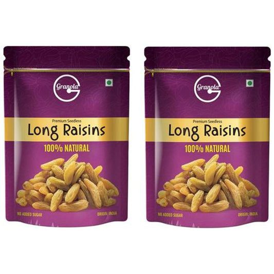 Premium Seedless Long Raisins - 100% Natural, No Added Sugar