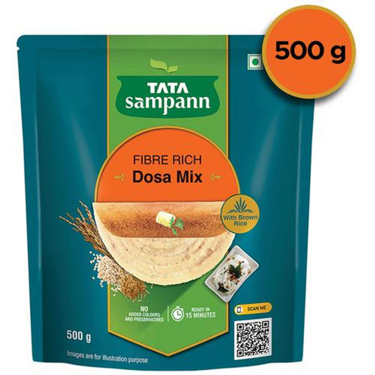 Fibre Rich Dosa Mix - Ready To Cook Breakfast Mix, Golden, Crispy & Tasty Dosas, Instant Dosa Batter