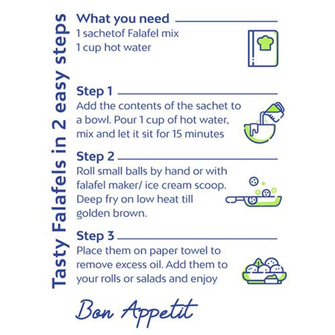 Instant Falafel Mix Original - Makes 15 Serves, Ready In 15 Mins