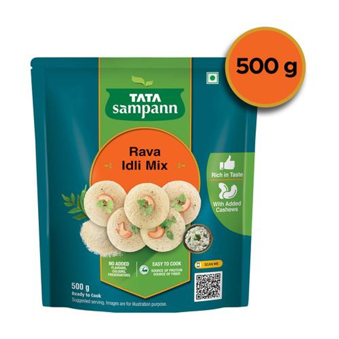 Rava Idli Mix - Ready to Cook, With Added Cashews