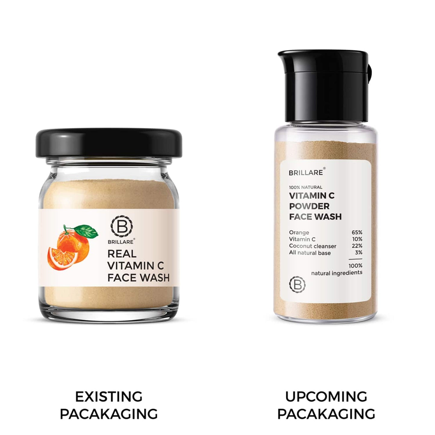 Brillare Vitamin C Powder Face Wash For Glowing, Bright Looking Skin (15g)