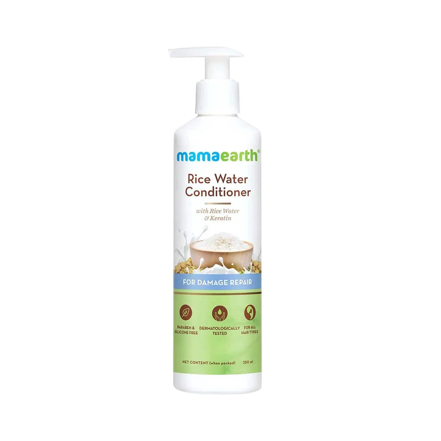 Mamaearth Rice Water Conditioner with Rise Water & Keratin (250ml)
