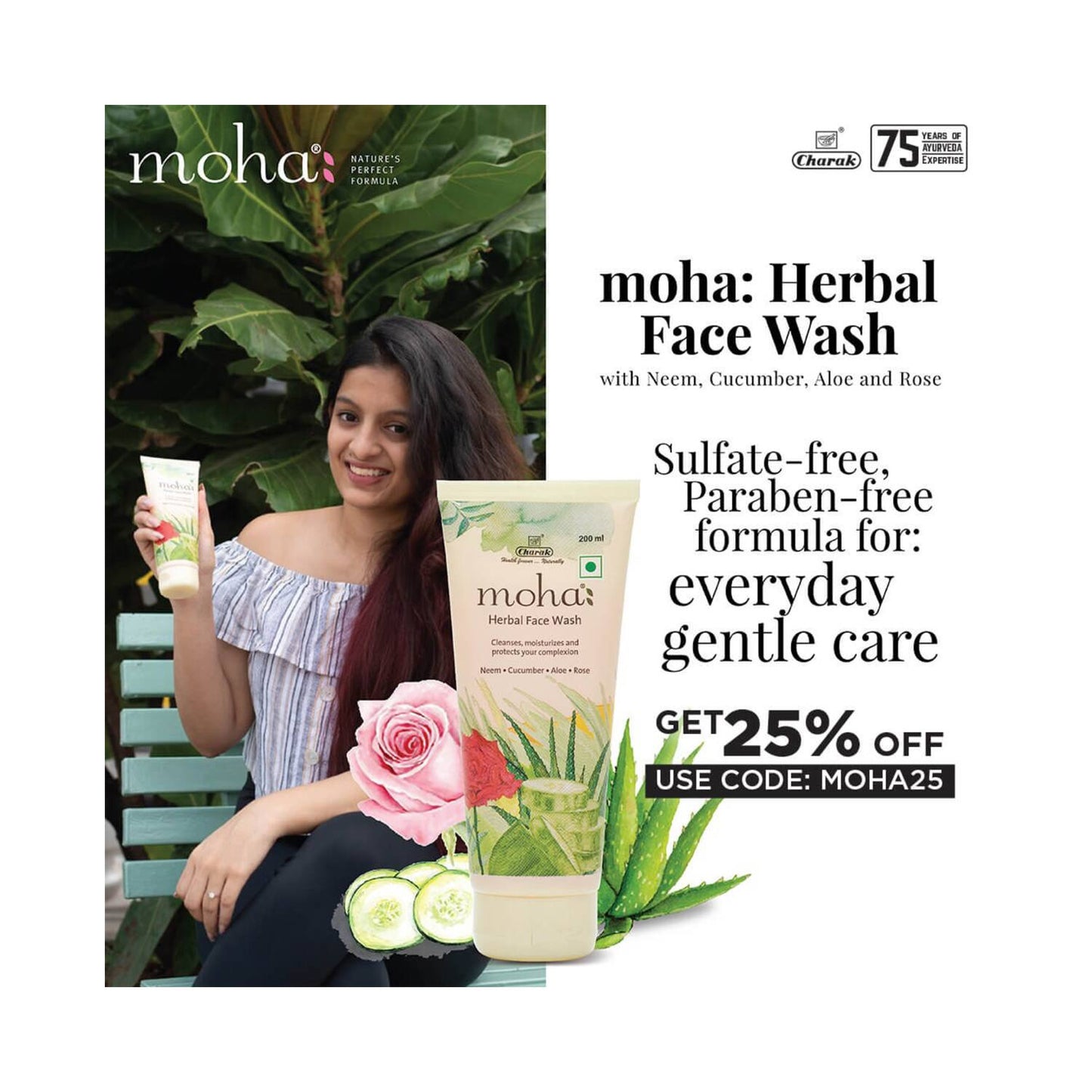 Moha Herbal Face Wash (100ml)