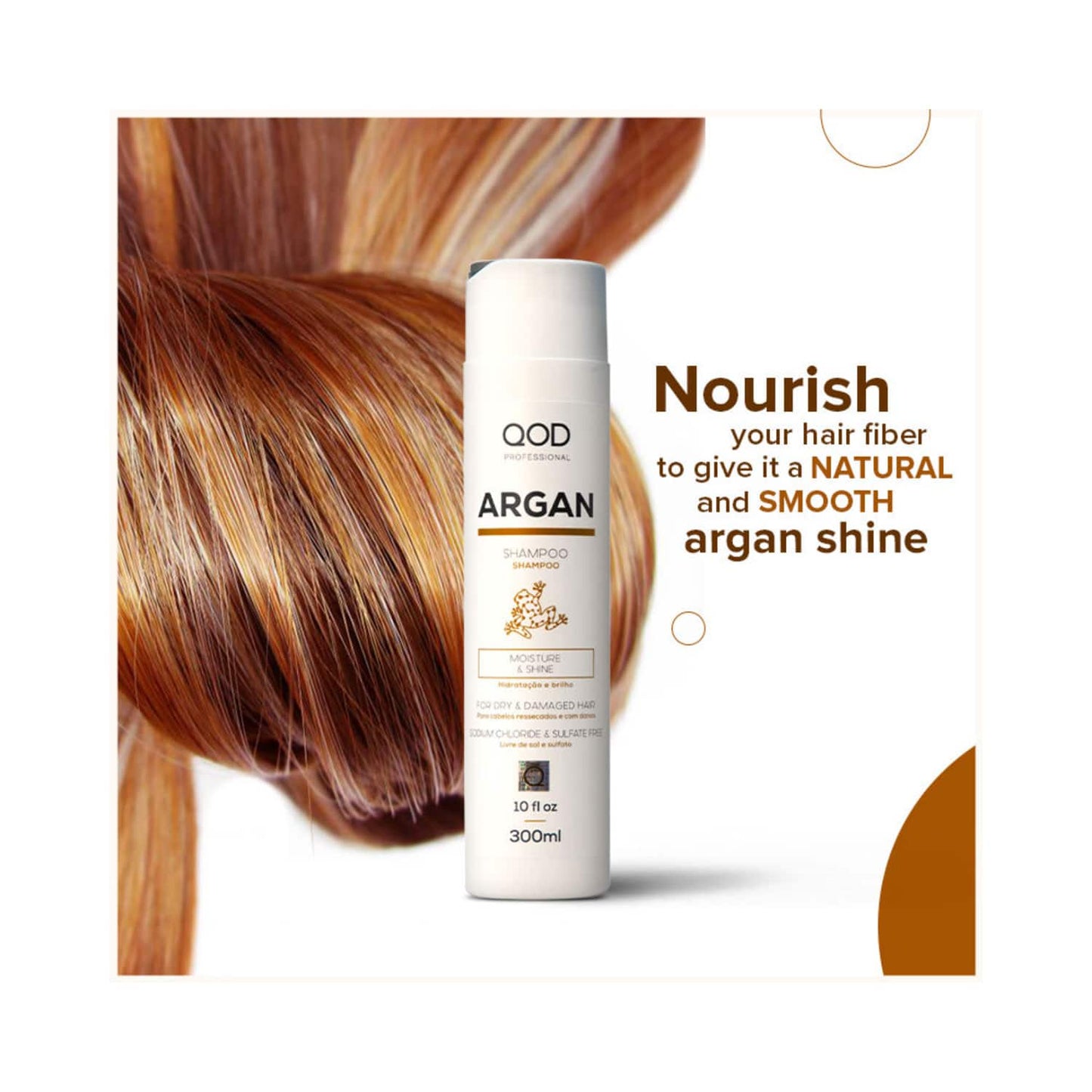 QOD Professional Argan Shampoo (300ml)
