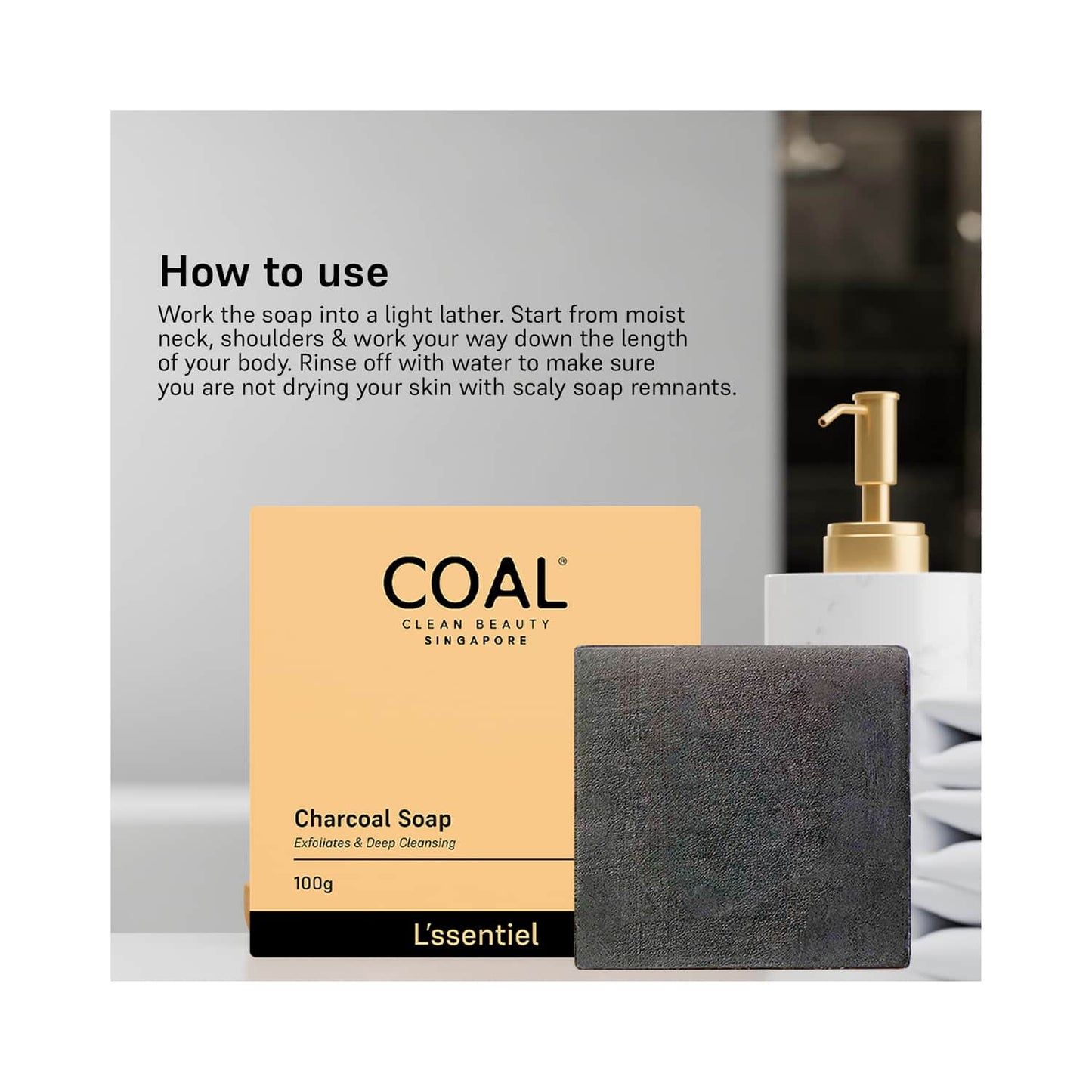 COAL CLEAN BEAUTY Charcoal Soap (100g)