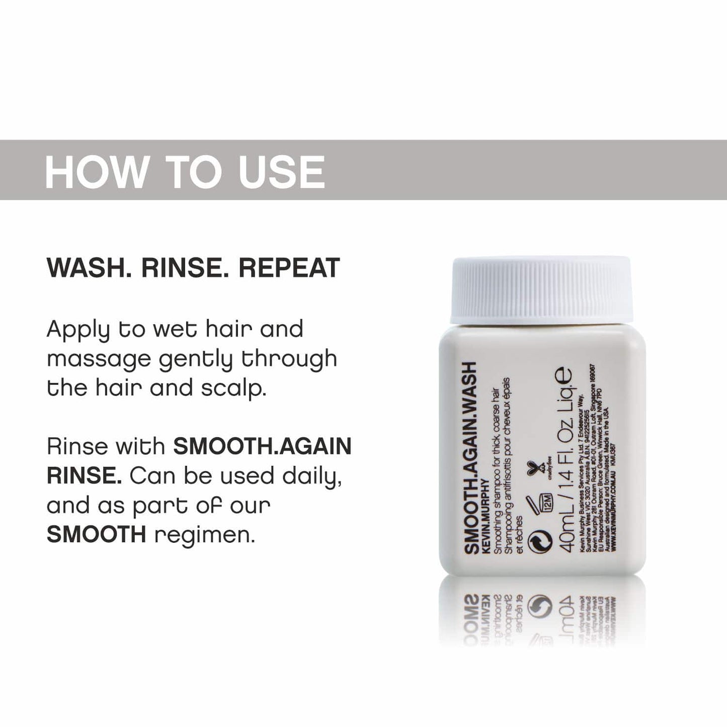 Kevin Murphy Smooth Again Wash Smoothing Shampoo (40ml)